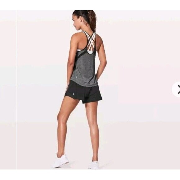 Lululemon Run Off Route Tank Top Black Mesh Size Small/Medium - Picture 3 of 10